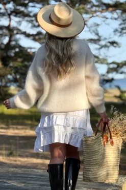 Warmness mohairneule, off white