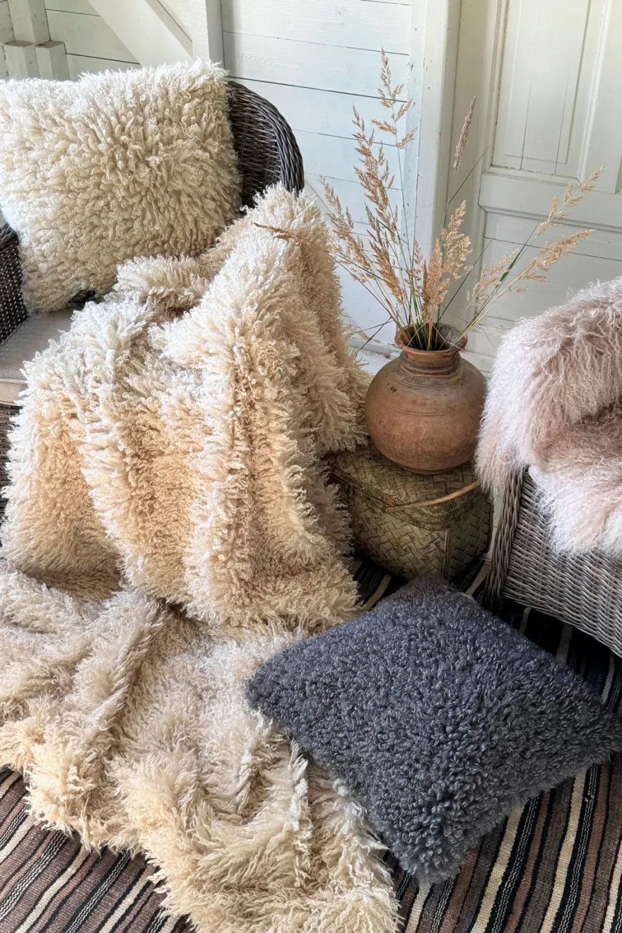 Wooly torkkupeitto, beige